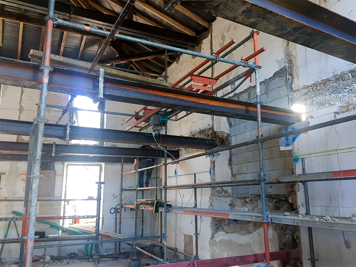 Travaux de confortement structurel réalisés par AGÉO Construction en région PACA